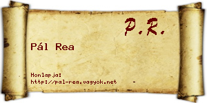 Pál Rea névjegykártya